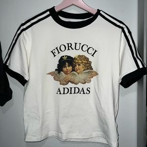 Iconic Fiorucci angel tee from the Adidas Original X Fiorucci collaboration
